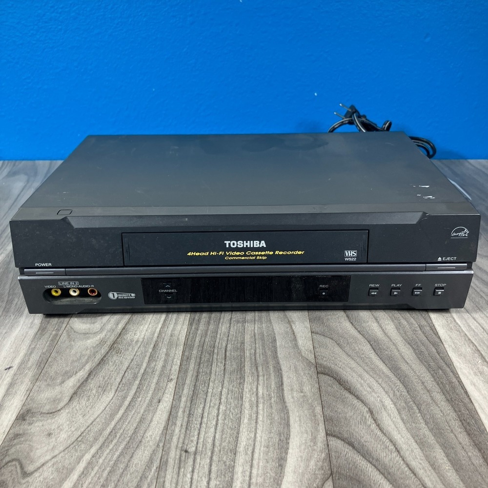 Toshiba W-522 4 Head Hi-Fi VCR VHS - Turns on‎ but Doesn't play- See Photos